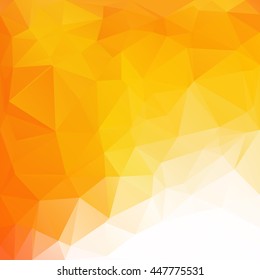 Orange Polygonal Mosaic Background, Creative Design Templates