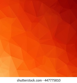 Orange Polygonal Mosaic Background, Creative Design Templates
