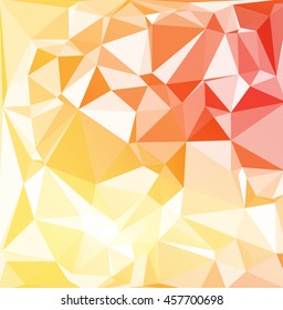 Orange Polygonal Mosaic Background, Creative Design Templates