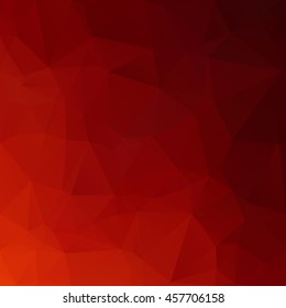 Orange Polygonal Mosaic Background, Creative Design Templates