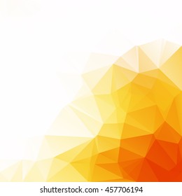 Orange Polygonal Mosaic Background, Creative Design Templates