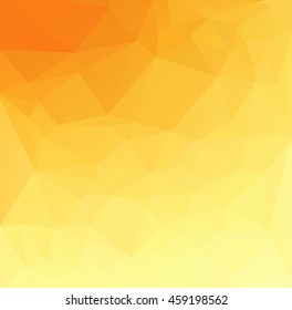 Orange Polygonal Mosaic Background, Creative Design Templates