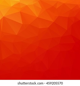 Orange Polygonal Mosaic Background, Creative Design Templates