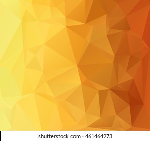 Orange Polygonal Mosaic Background, Creative Design Templates