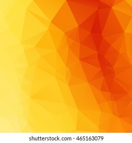 Orange Polygonal Mosaic Background, Creative Design Templates