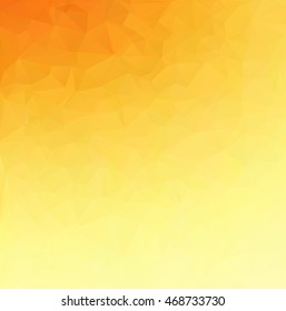 Orange Polygonal Mosaic Background, Creative Design Templates