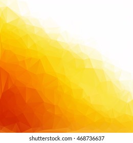 Orange Polygonal Mosaic Background, Creative Design Templates