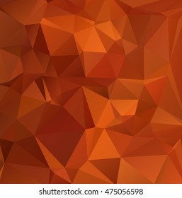 Orange Polygonal Mosaic Background, Creative Design Templates