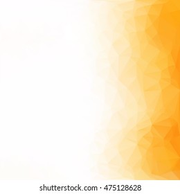 Orange Polygonal Mosaic Background, Creative Design Templates