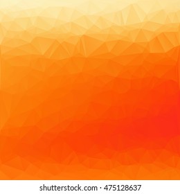 Orange Polygonal Mosaic Background, Creative Design Templates