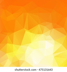 Orange Polygonal Mosaic Background, Creative Design Templates