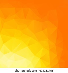 Orange Polygonal Mosaic Background, Creative Design Templates