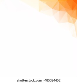 Orange Polygonal Mosaic Background, Creative Design Templates