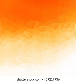 Orange Polygonal Mosaic Background, Creative Design Templates