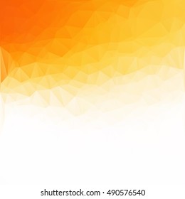 Orange Polygonal Mosaic Background, Creative Design Templates
