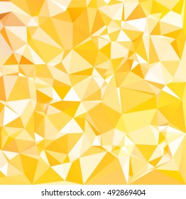 Orange Polygonal Mosaic Background, Creative Design Templates