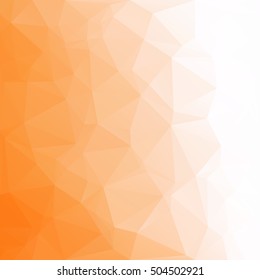 Orange Polygonal Mosaic Background, Creative Design Templates