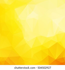 Orange Polygonal Mosaic Background, Creative Design Templates