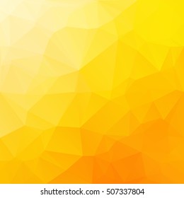 Orange Polygonal Mosaic Background, Creative Design Templates