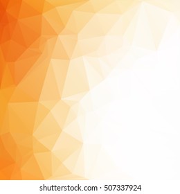 Orange Polygonal Mosaic Background, Creative Design Templates