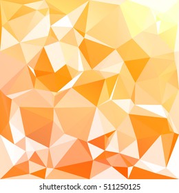 Orange Polygonal Mosaic Background, Creative Design Templates