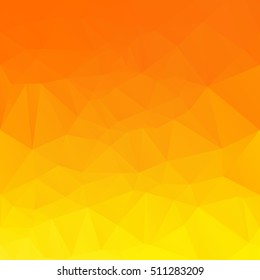 Orange Polygonal Mosaic Background, Creative Design Templates