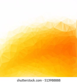 Orange Polygonal Mosaic Background, Creative Design Templates