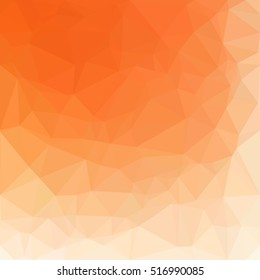 Orange Polygonal Mosaic Background, Creative Design Templates