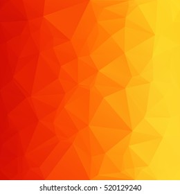 Orange Polygonal Mosaic Background, Creative Design Templates