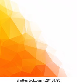 Orange Polygonal Mosaic Background, Creative Design Templates
