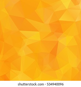 Orange Polygonal Mosaic Background, Creative Design Templates