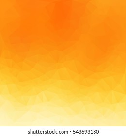 Orange Polygonal Mosaic Background, Creative Design Templates