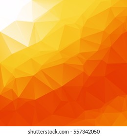 Orange Polygonal Mosaic Background, Creative Design Templates