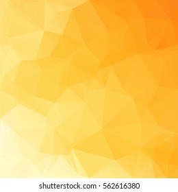 Orange Polygonal Mosaic Background, Creative Design Templates