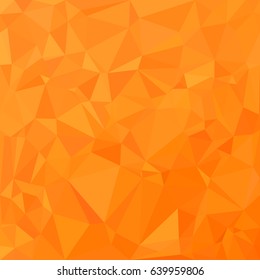 Orange Polygonal Mosaic Background, Creative Design Templates