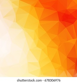 Orange Polygonal Mosaic Background, Creative Design Templates