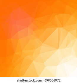 Orange Polygonal Mosaic Background, Creative Design Templates