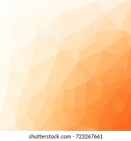 Orange Polygonal Mosaic Background, Creative Design Templates