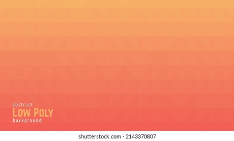 Orange Polygonal Mosaic, low poly triangles mosaic, Abstract vector design perfect for prints,flyers,banners,invitations,special offer and more