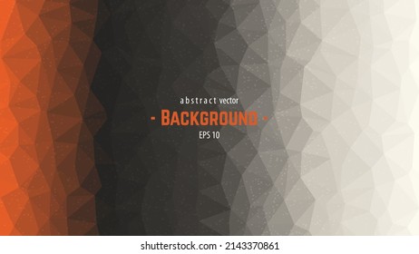 Orange Polygonal Mosaic, low poly triangles mosaic, Abstract vector design perfect for prints,flyers,banners,invitations,special offer and more