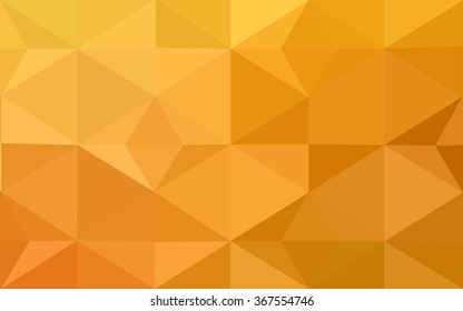 Orange polygonal pattern, which consist of triangles. Geometric background in Origami style with gradient. Triangular design for your business.