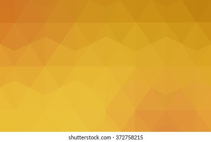Orange polygonal pattern, which consist of triangles. Geometric background in Origami style with gradient. Triangular design for your business.