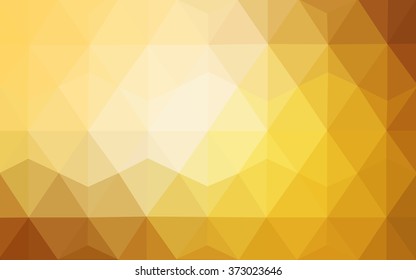 Orange polygonal pattern, which consist of triangles. Geometric background in Origami style with gradient. Triangular design for your business.