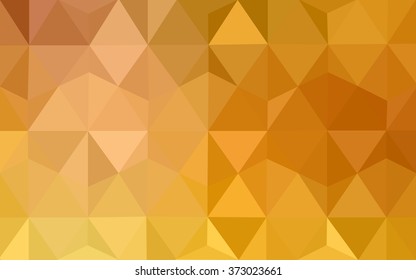 Orange polygonal pattern, which consist of triangles. Geometric background in Origami style with gradient. Triangular design for your business.