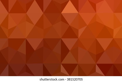 Orange polygonal pattern, which consist of triangles. Geometric background in Origami style with gradient. Triangular design for your business.