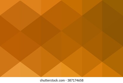 Orange polygonal pattern, which consist of triangles. Geometric background in Origami style with gradient. Triangular design for your business.