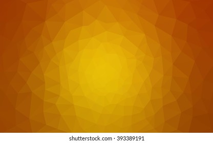 Orange polygonal pattern, which consist of triangles. Geometric background in Origami style with gradient. Triangular design for your business.
