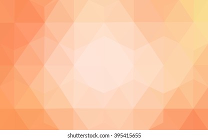Orange polygonal pattern, which consist of triangles. Geometric background in Origami style with gradient. Triangular design for your business.
