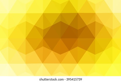 Orange polygonal pattern, which consist of triangles. Geometric background in Origami style with gradient. Triangular design for your business.