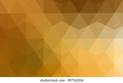 Orange polygonal pattern, which consist of triangles. Geometric background in Origami style with gradient. Triangular design for your business.